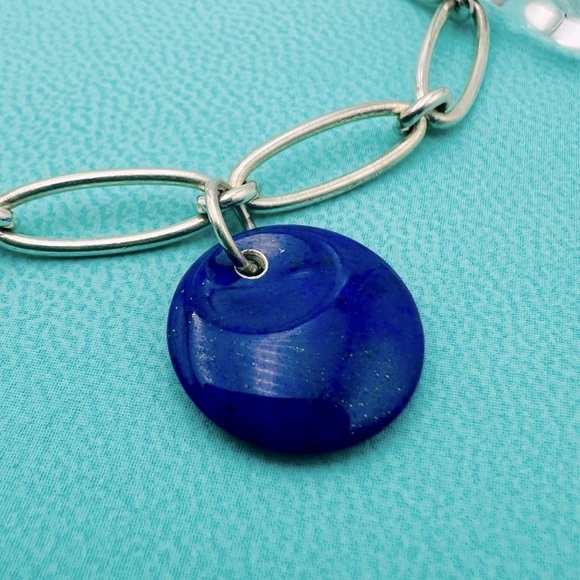 RARE Tiffany & Co. Peretti Gemstone Jade Crystal Lapis Lazuli Jasper Bracelet - Picture 4 of 15